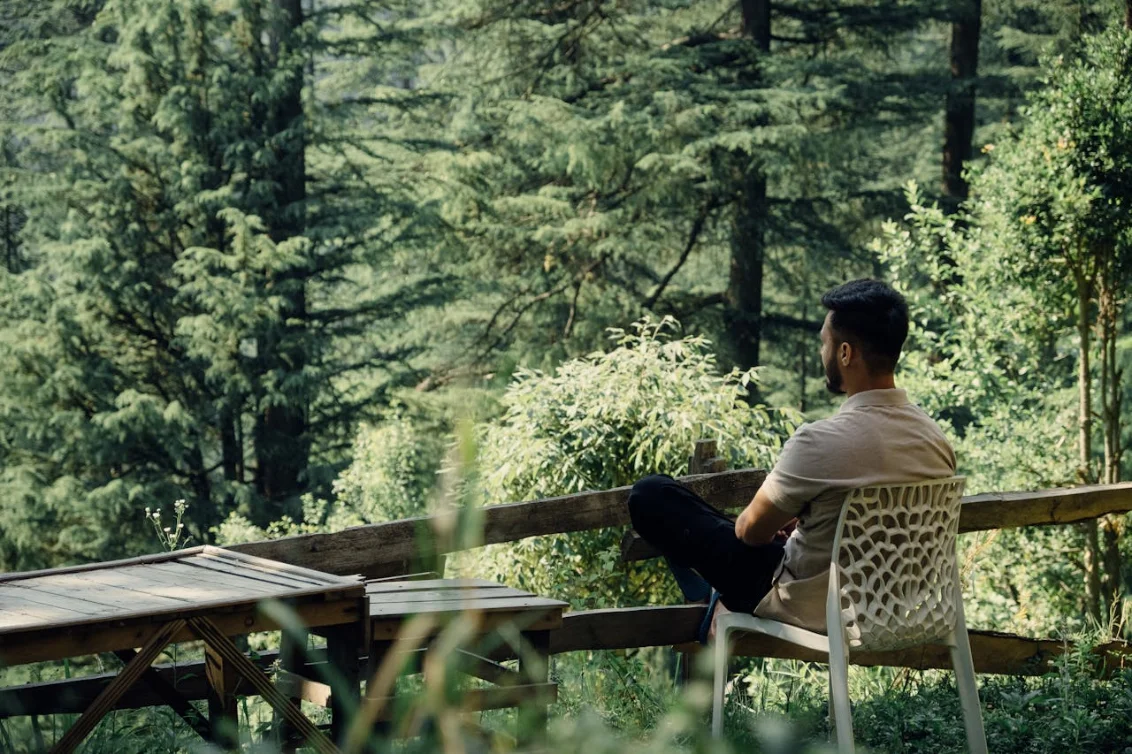 A morning in the deodar — Birdwatching walk with Tej, our resident naturalist.